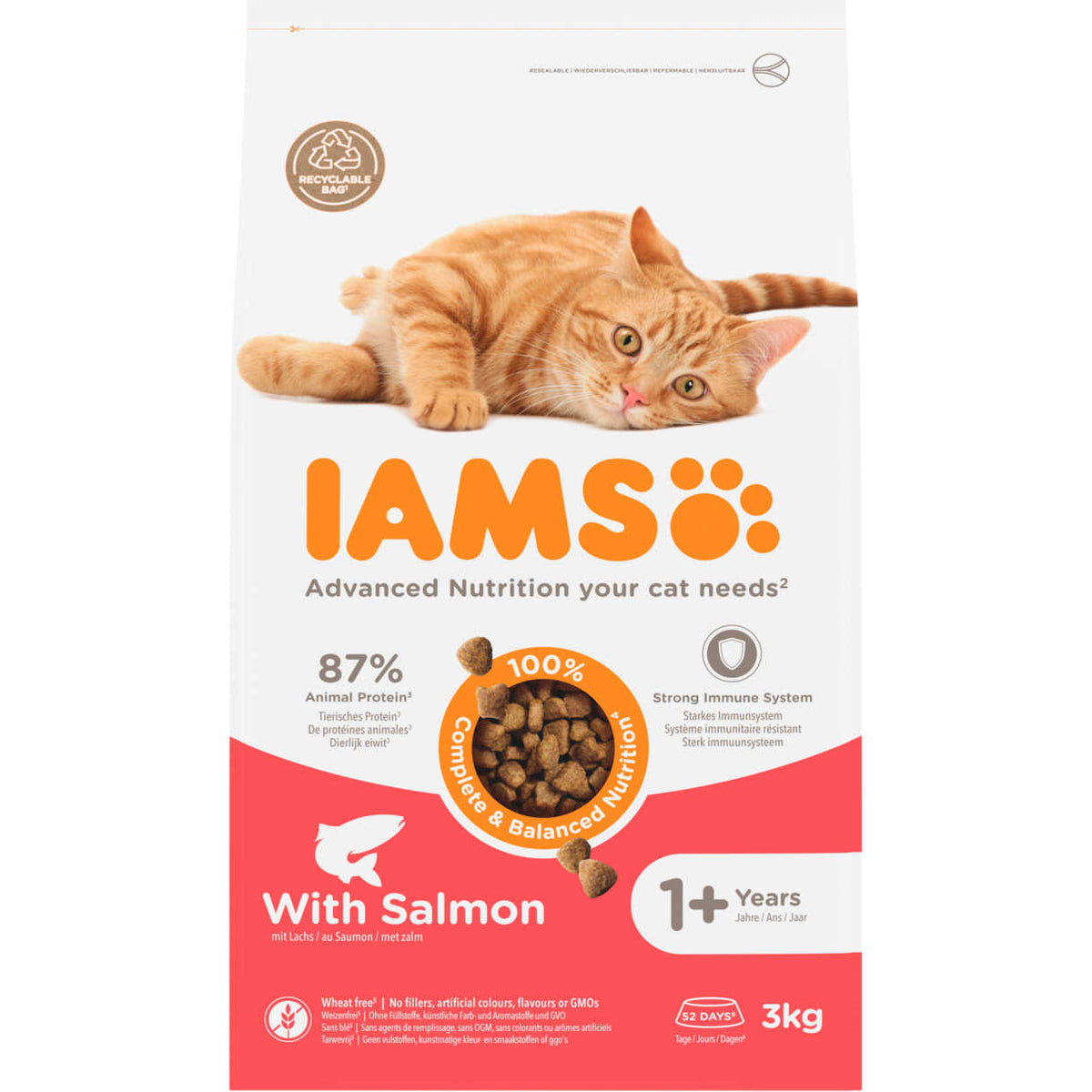 IAMS CAT Vitality Adult Lachs