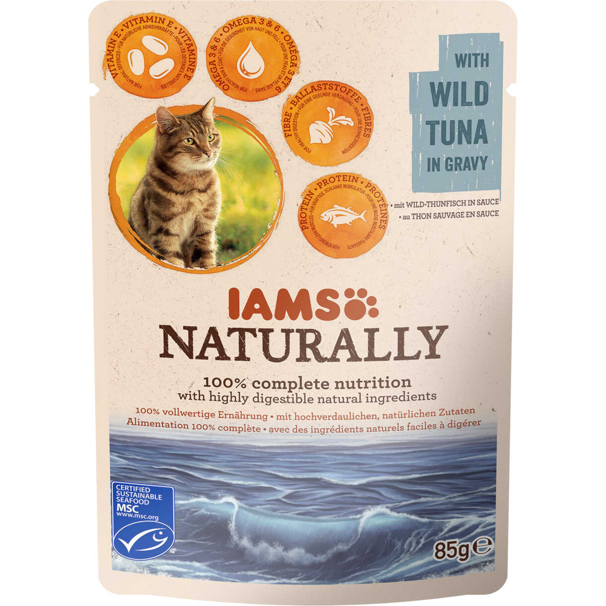 IAMS CAT Naturally Adult in Beuteln (Thunfisch)