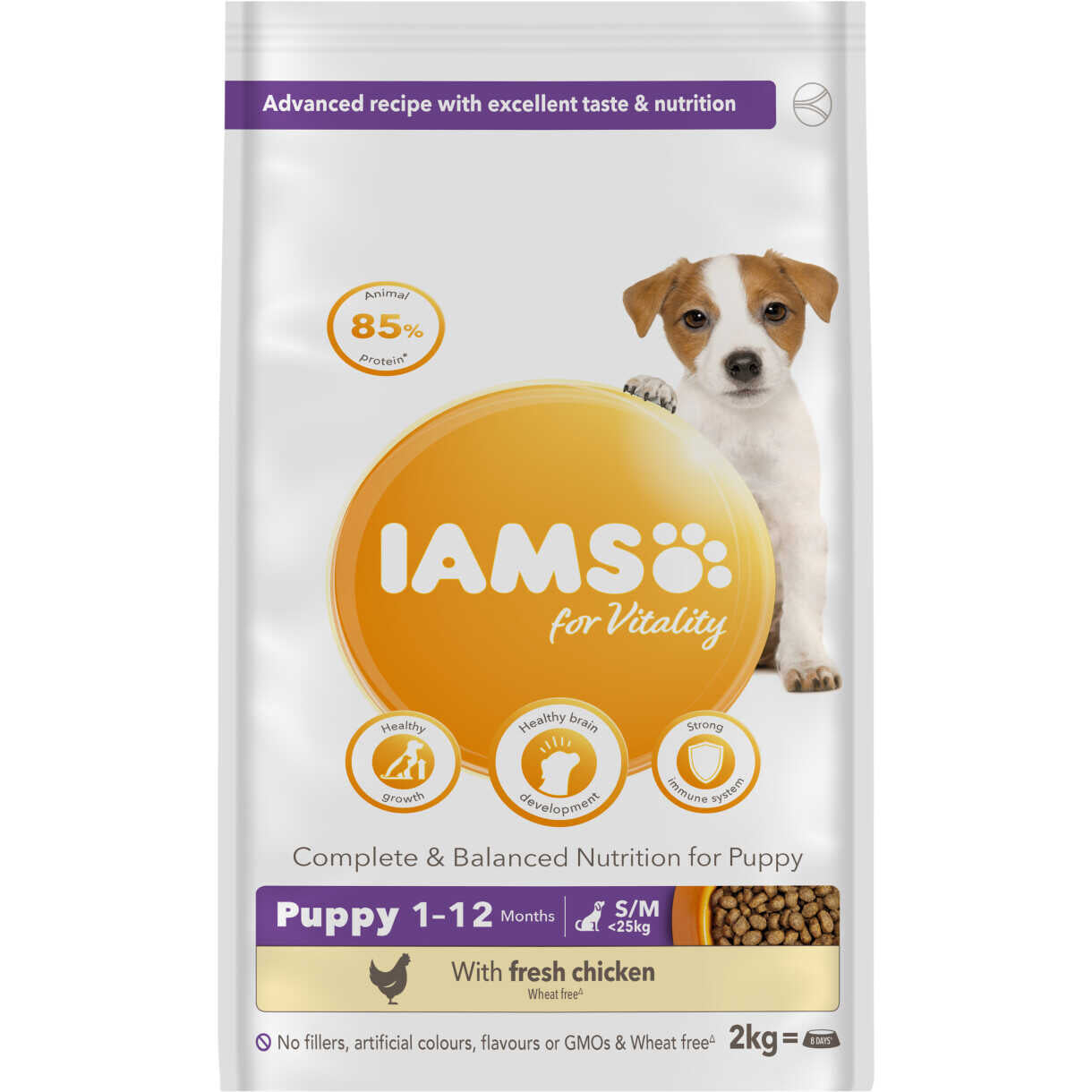 12 kg Iams Welpenfutter Puppy & Junior Small Medium