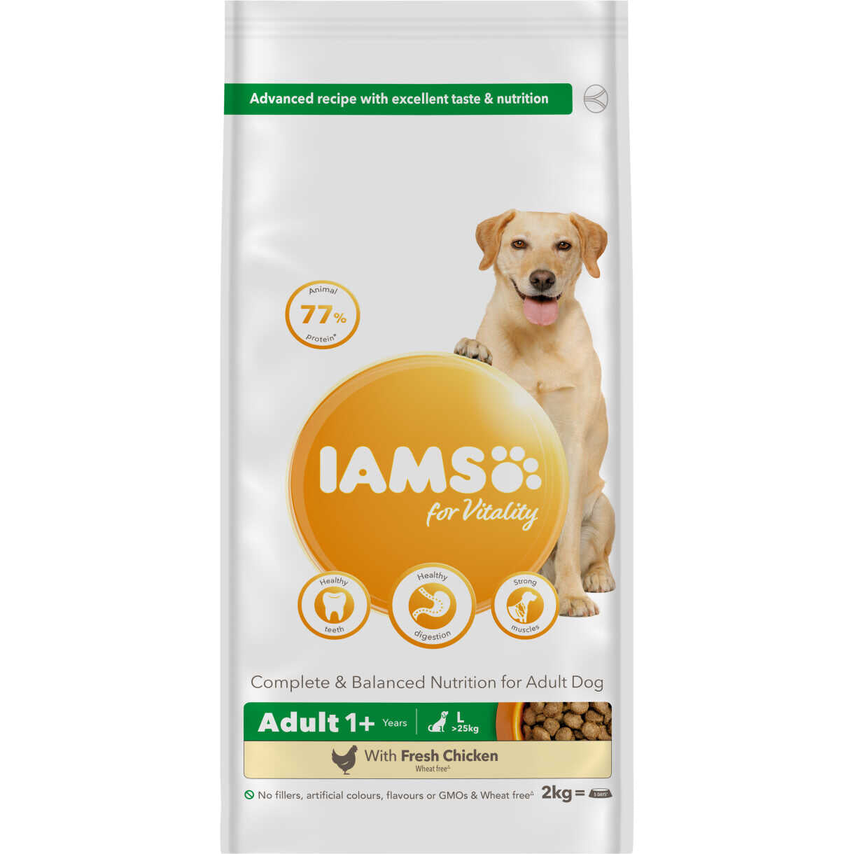12 kg Iams Hundefutter Adult Large