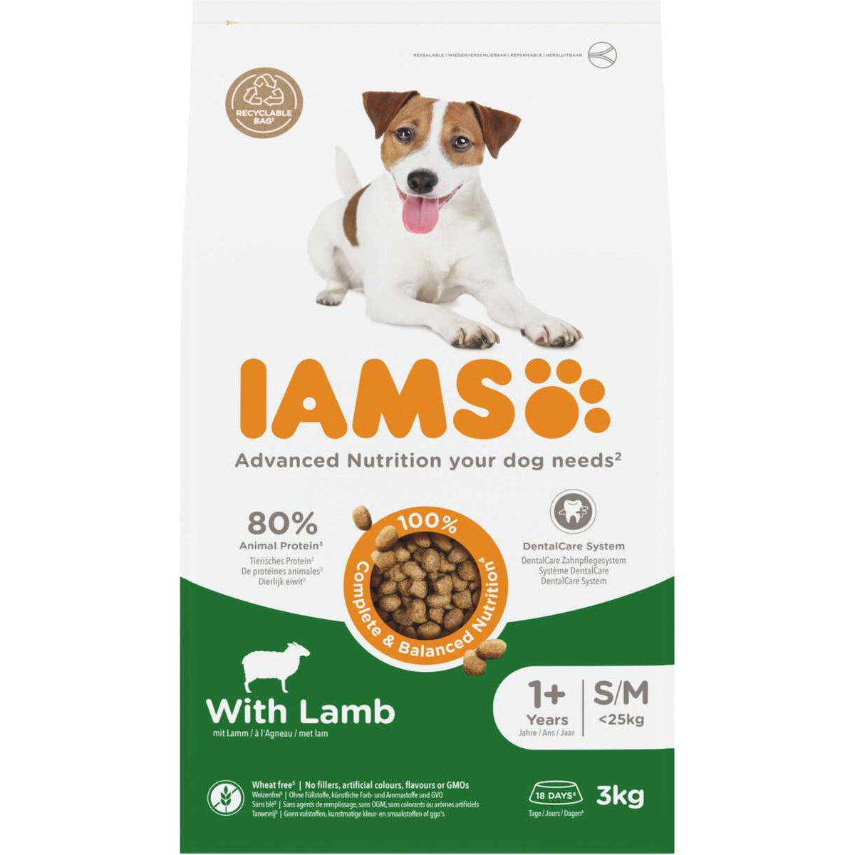 IAMS Adult Small/Medium Breed mit Lamm