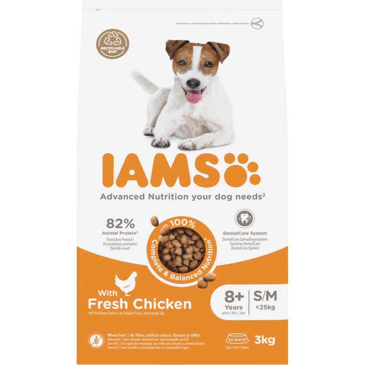 IAMS Senior für kleine und mittelgroße Rassen mit Huhn