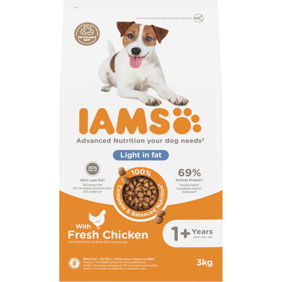 IAMS Adult Light in Dosen mit Huhn