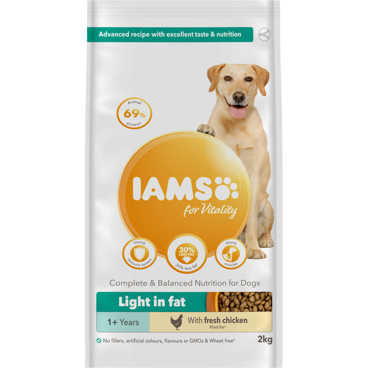 12 kg Iams light Hundefutter für sterilisierte Hunde