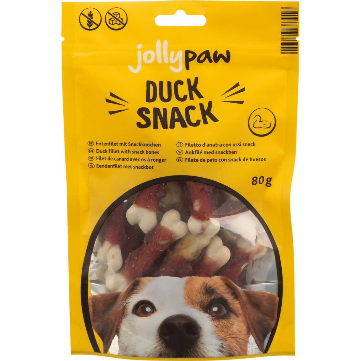 Jolly Paw Duck Snack, Entenfilet mit Snackgräte 80 g