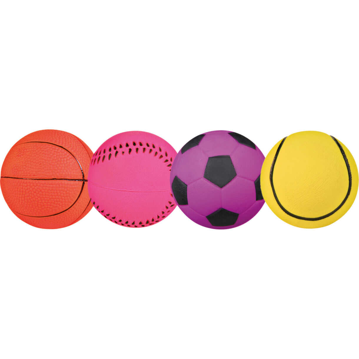 Jolly Paw Neonball, Moosgummi, verschiedene Motive ø 6 cm Verschiedene Farben