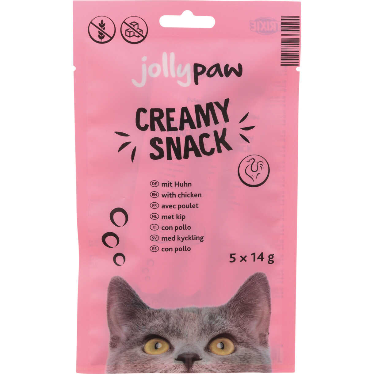 Jolly Paw Creamy Snack (Huhn) 5 x 14g