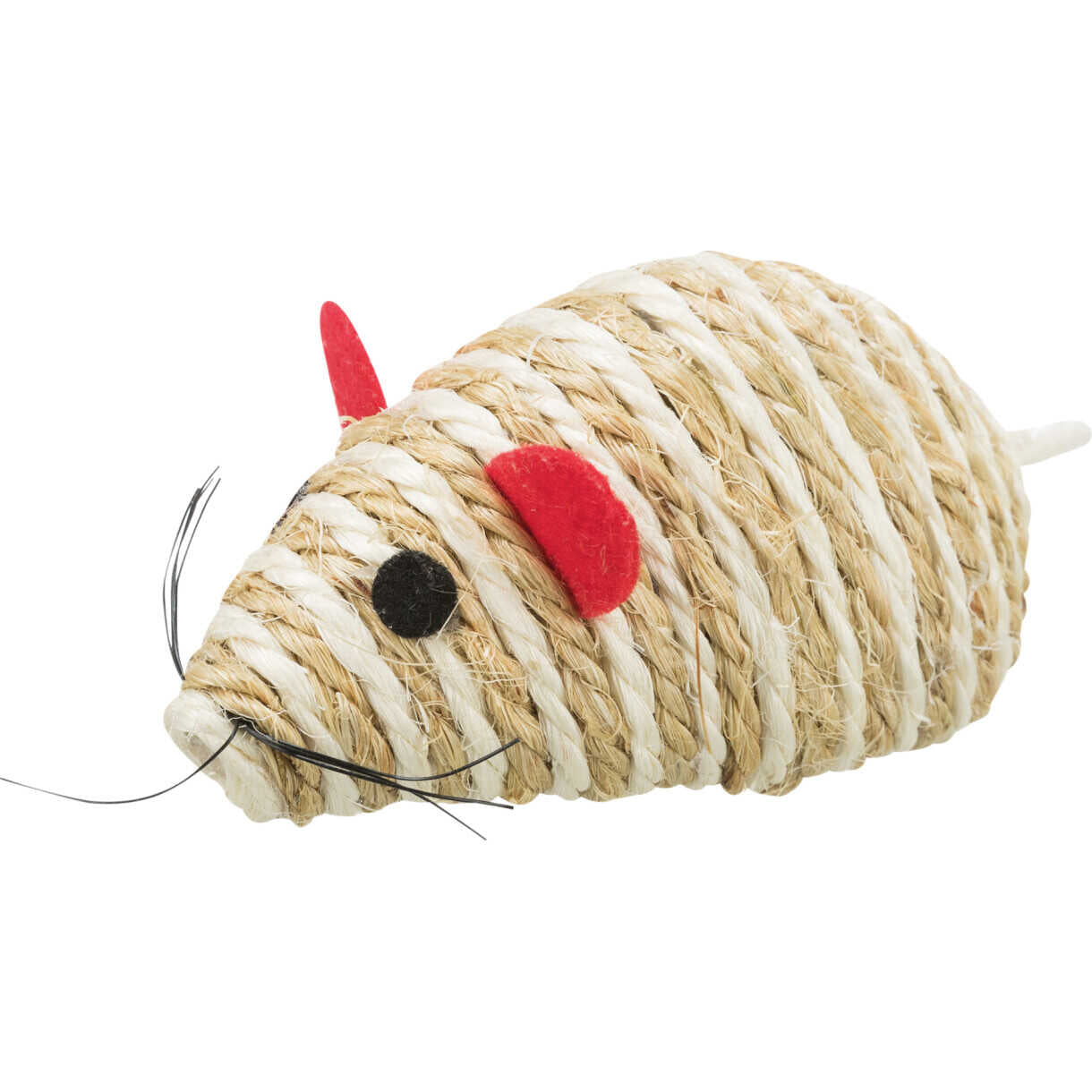 Jolly Paw Sisalmaus mit Hufglocken 10 cm Verschiedene Farben