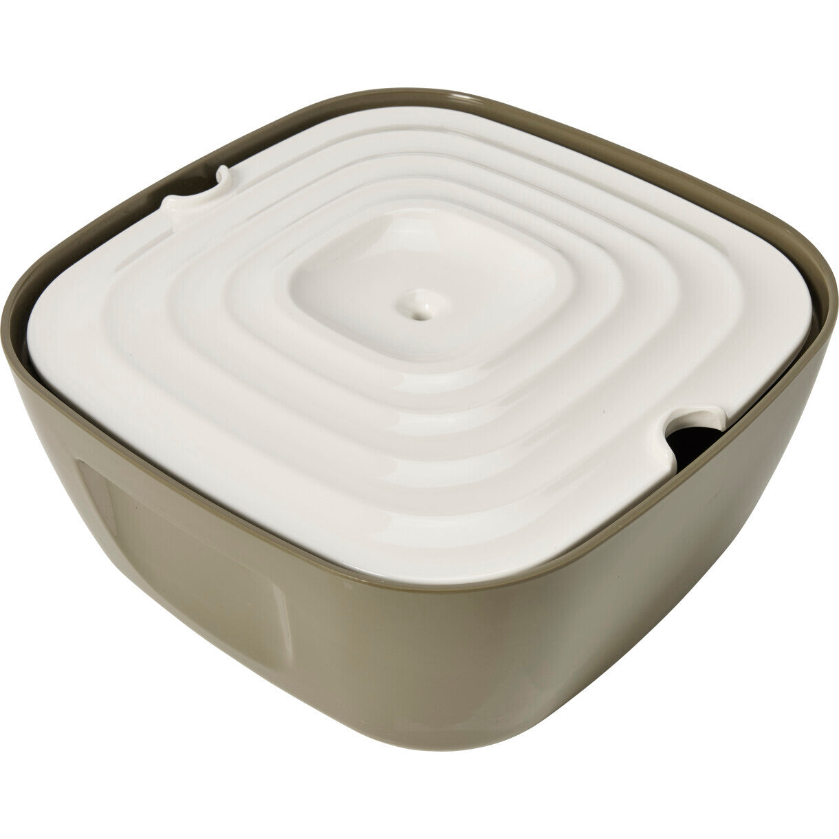 Savic Volcano Trinkbrunnen warm grau - weiß