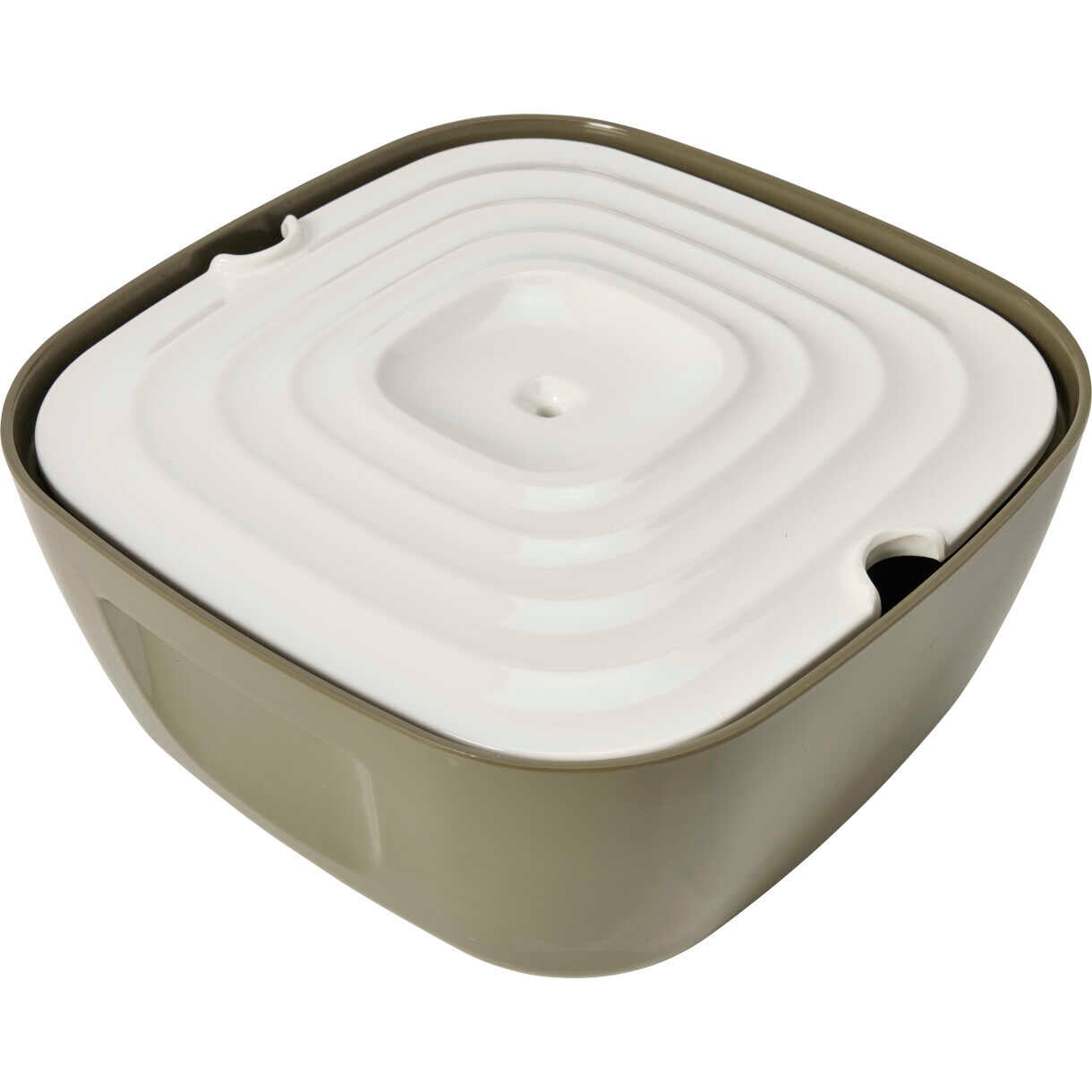 Savic Volcano Trinkbrunnen warm grau - weiß