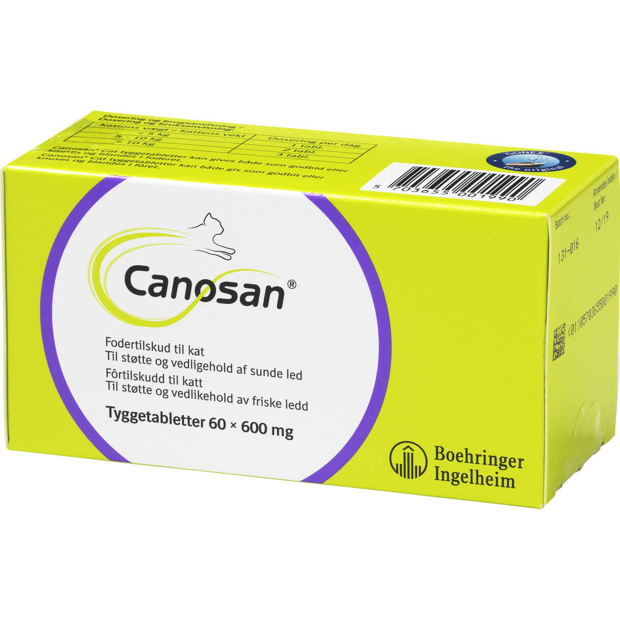 60 Stück Canosan Tabletten für Katzen mit Gelenkproblemen