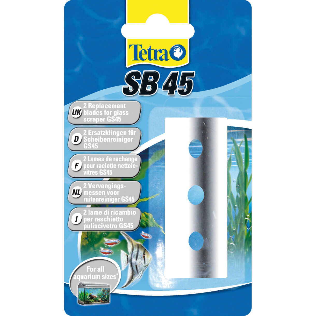 Klingen für TetraTec Aquariumschaber GS 45 2 Stück.