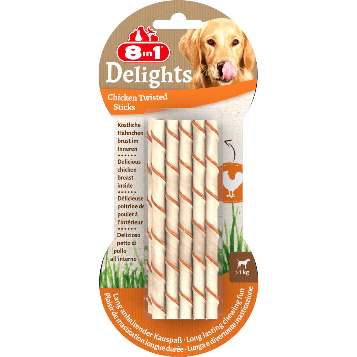 8in1 Delights gedrehte Sticks