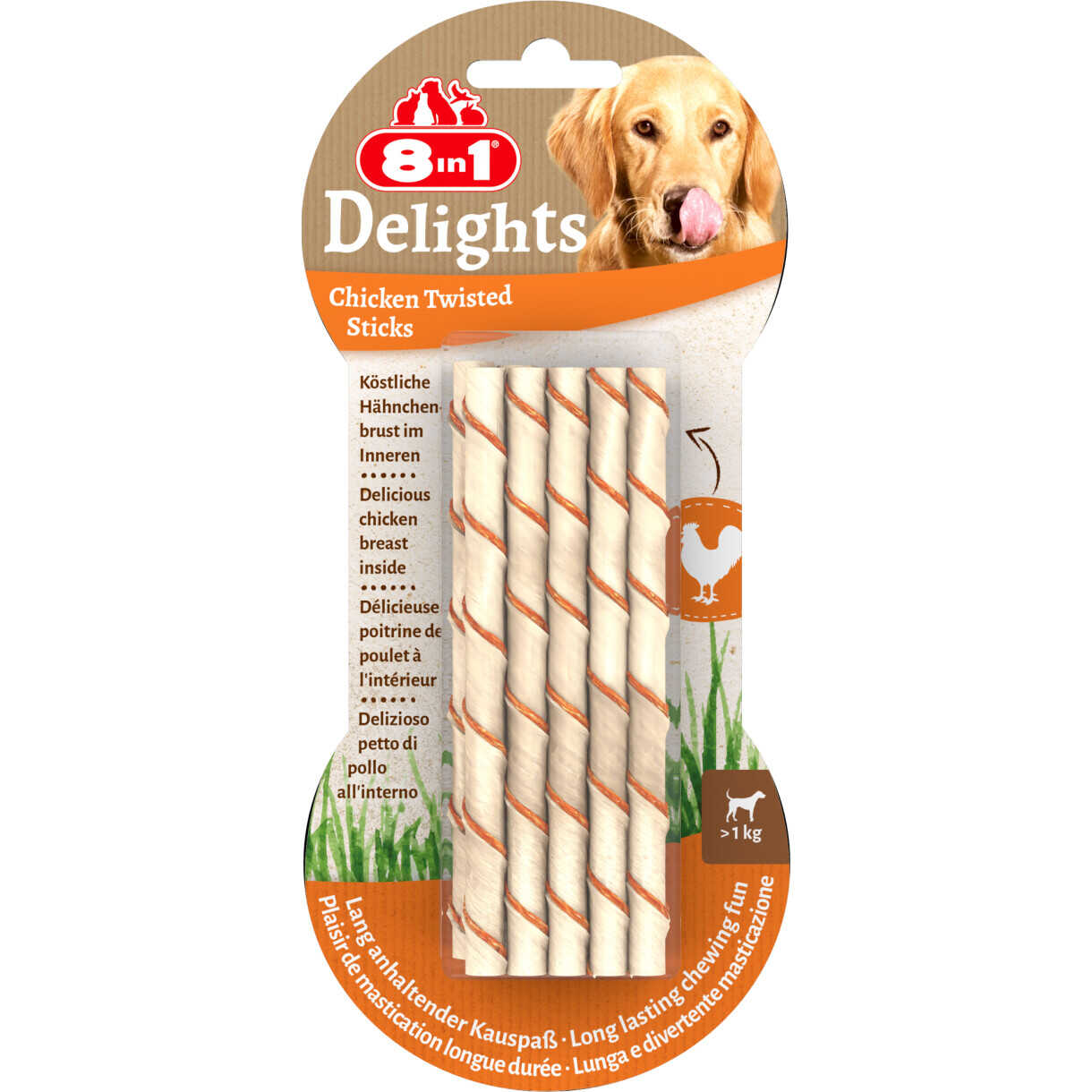 8in1 Delights gedrehte Sticks