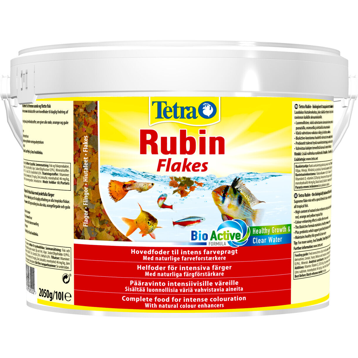 TetraRubin 10 Liter Aquarium Alleinfutterflocken