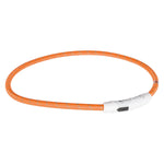 Trixie USB - Lade - Lichtband für Hunde - Nylon - orange - MegaPetShop