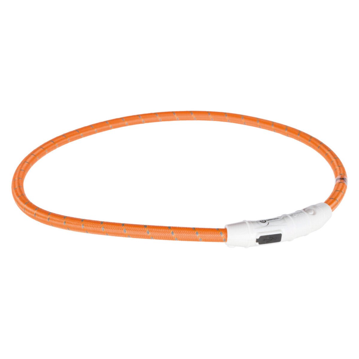 Trixie USB - Lade - Lichtband für Hunde - Nylon - orange - MegaPetShop