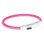 Trixie USB - Lade - Lichtband für Hunde - Nylon - rosa - MegaPetShop