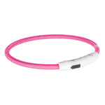 Trixie USB - Lade - Lichtband für Hunde - Nylon - rosa - MegaPetShop