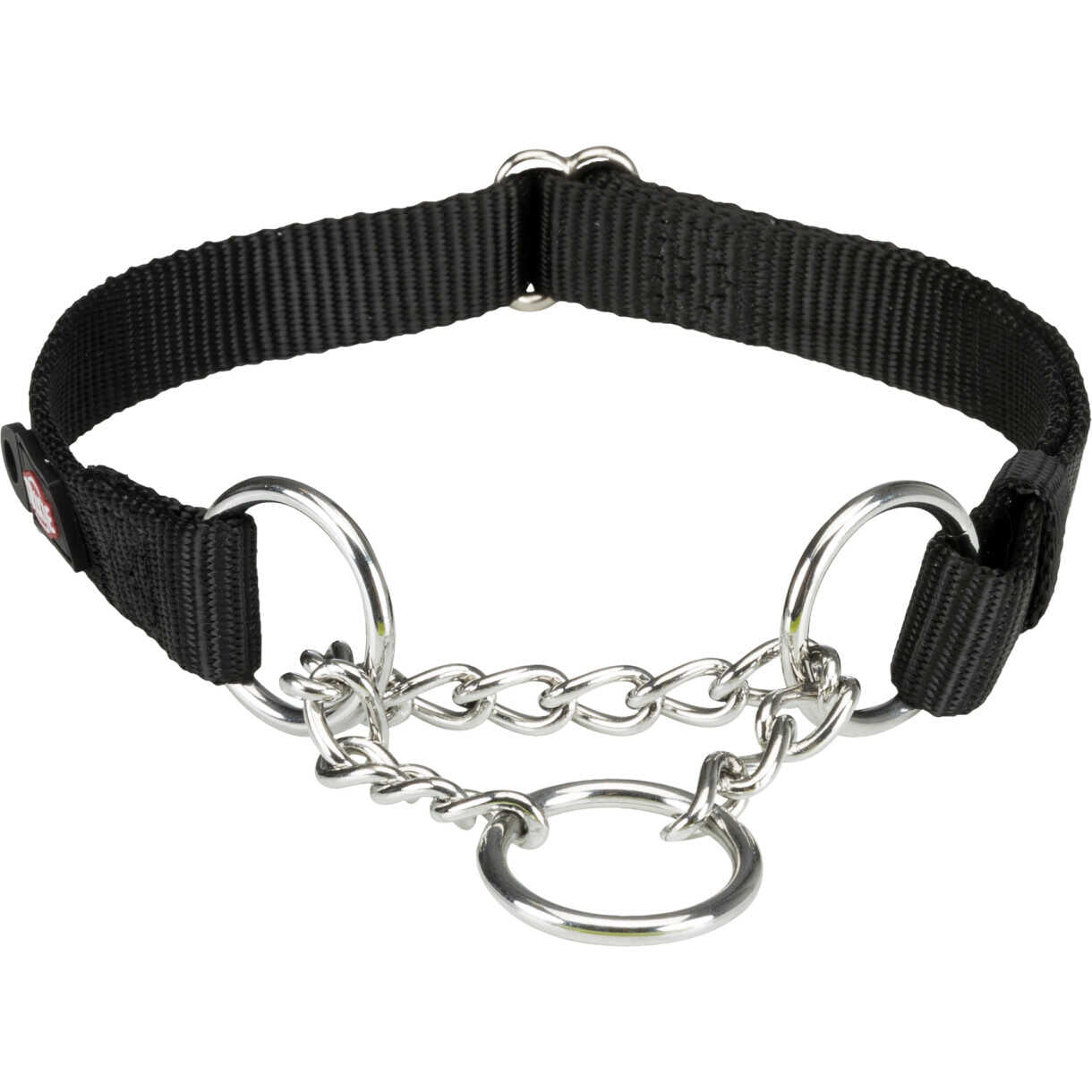 Trixie Hundehalsband mit Kettenstopp - Schwarz