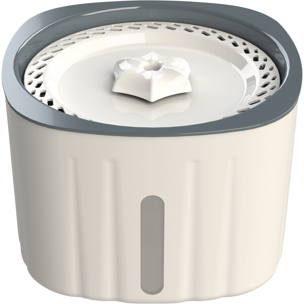 Trixie Trinkbrunnen 2 Liter 18,5 x 13 x 18,5 cm - weiß und grau