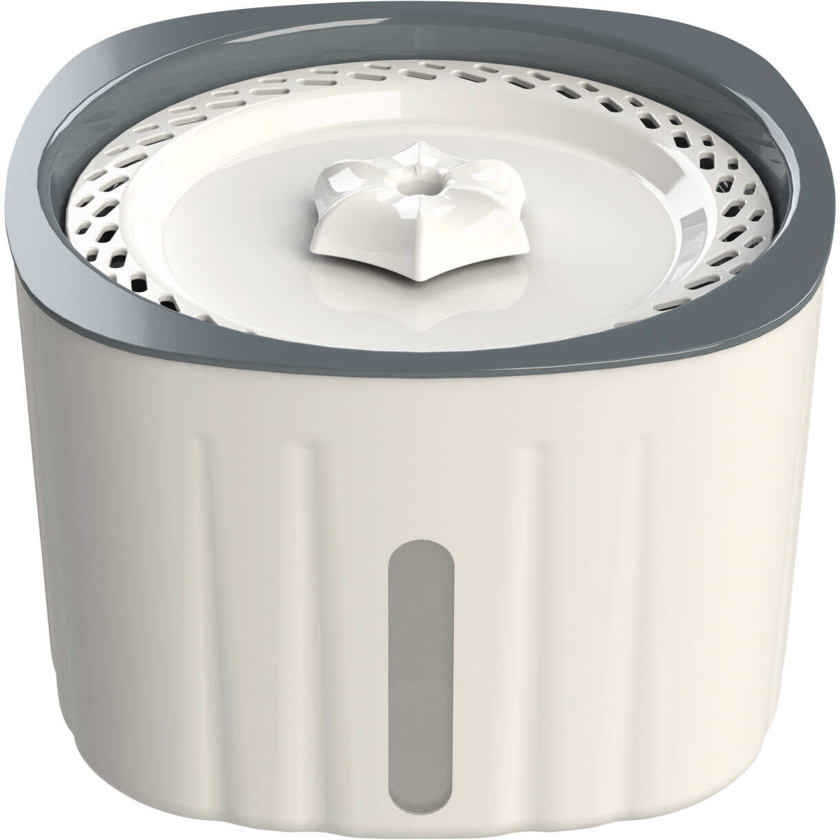 Trixie Trinkbrunnen 2 Liter 18,5 x 13 x 18,5 cm - weiß und grau