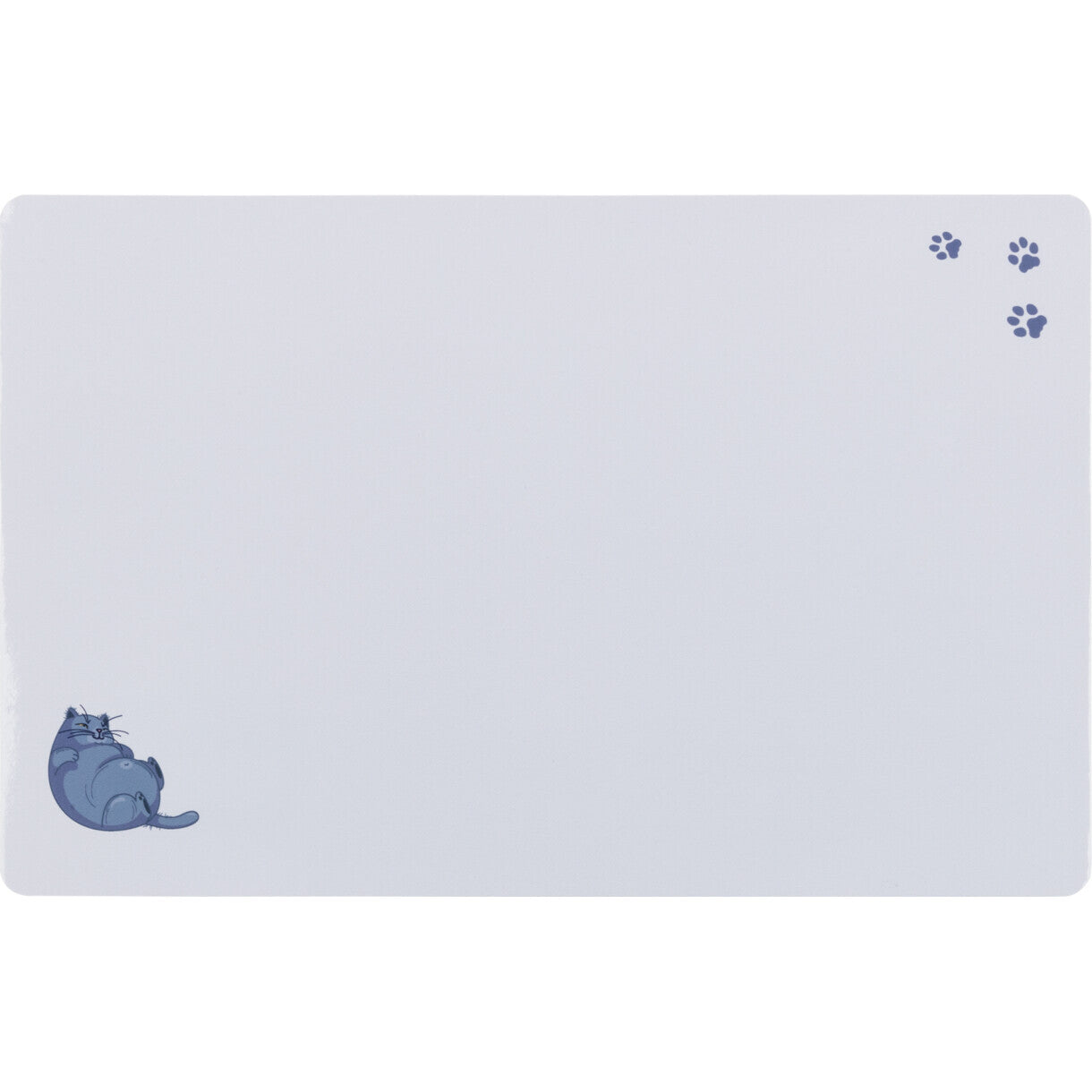 Trixie Napfmatte dick Katze und Pfoten 44 x 28 cm grau