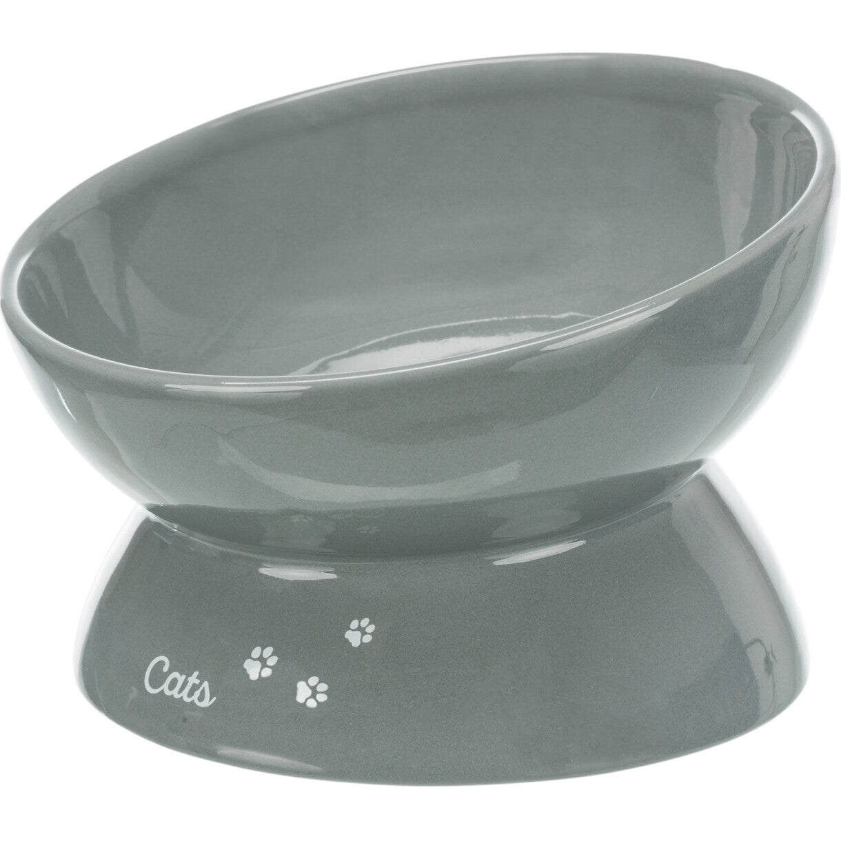 Trixie Keramik-Katzenfutterschale 0,35 l ø17 cm grau