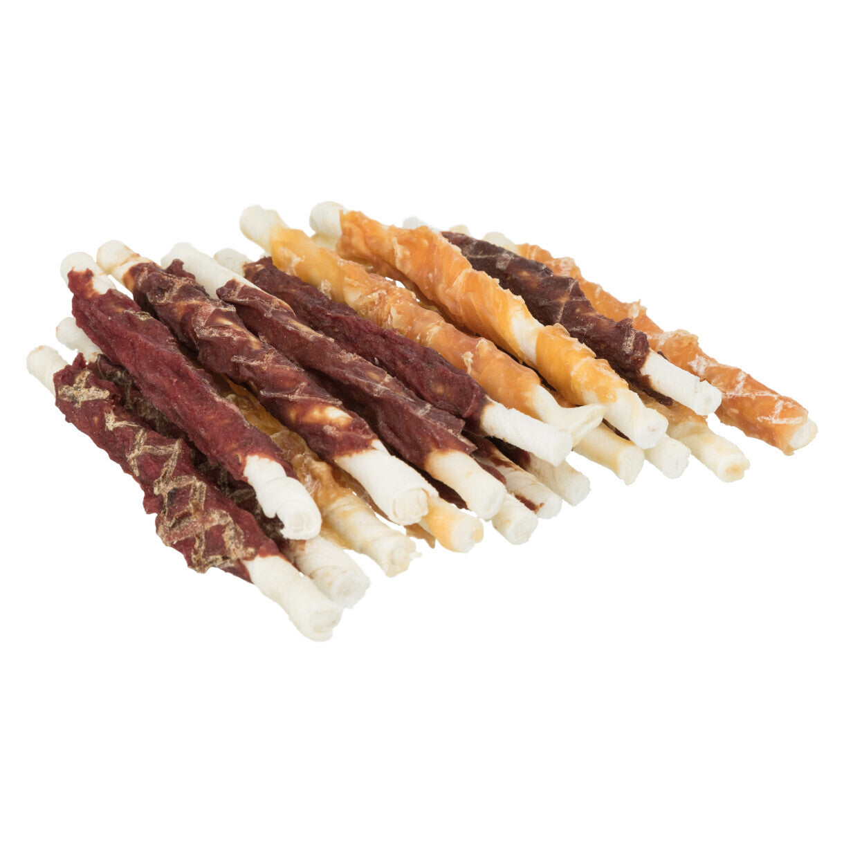 250g Trixie Denta Fun Hundekaurolle Mix aus Huhn - Lamm und Rind -10 cm