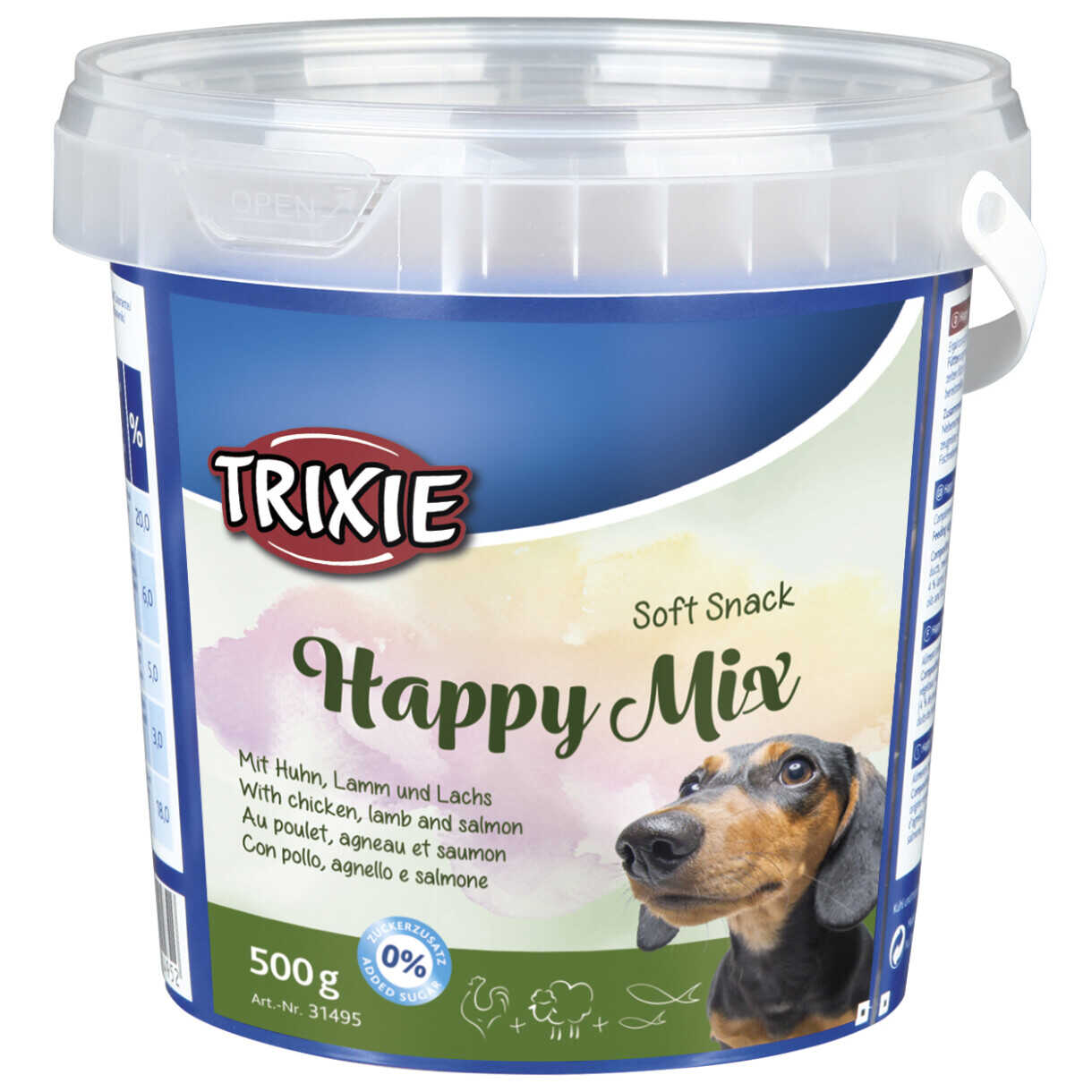 500 g Trixie Hundeleckerli soft happy snack mix mit Huhn - Lamm und Lachs