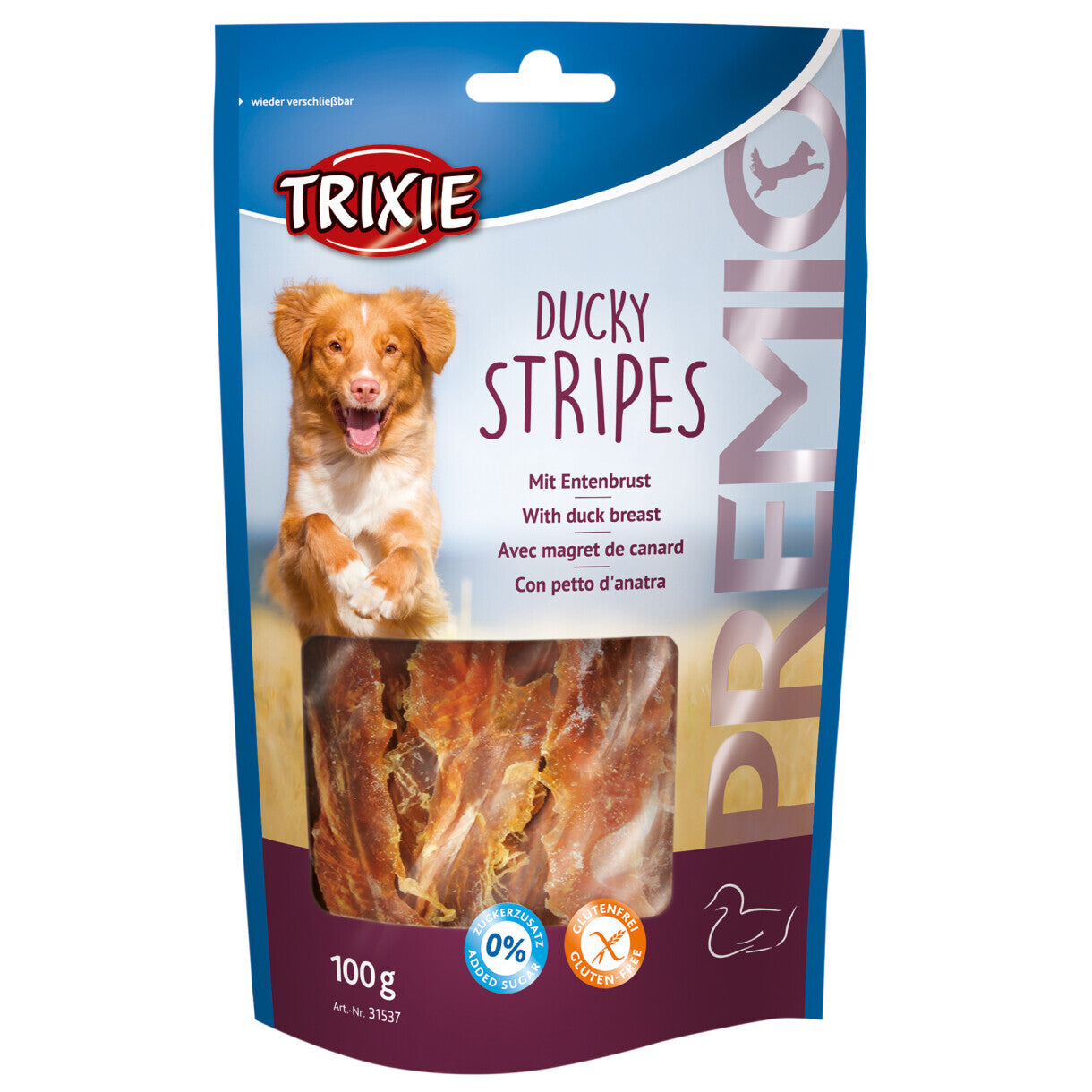 100 g Trixie Hundesnack mit Entenstreifen