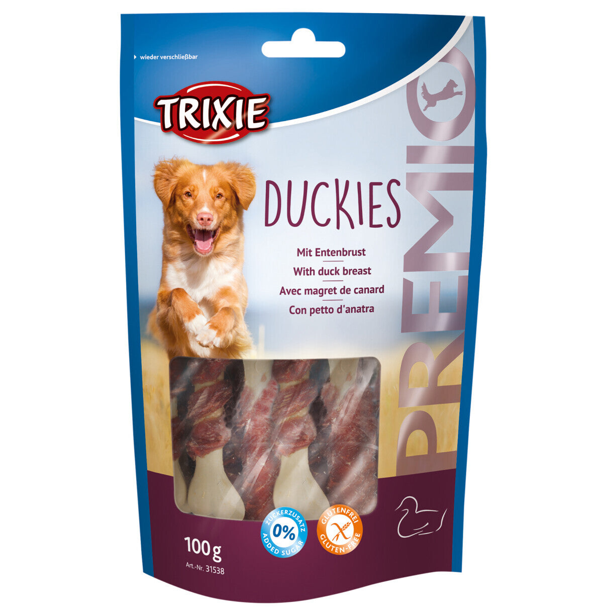 100 g Trixie Hundeknochen mit Ente