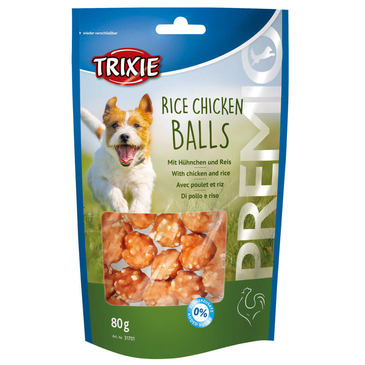 Trixie Premio Reis-Huhn-Bällchen Hundeleckerli
