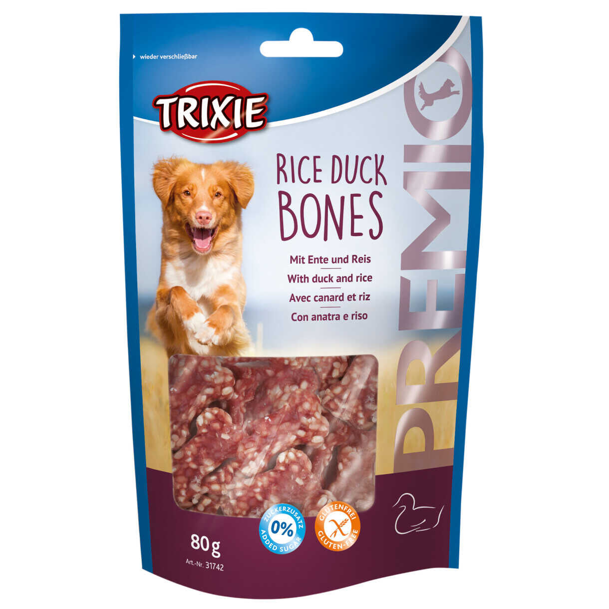 Trixie Premio Reis-Ente-Knochen Hundeleckerli
