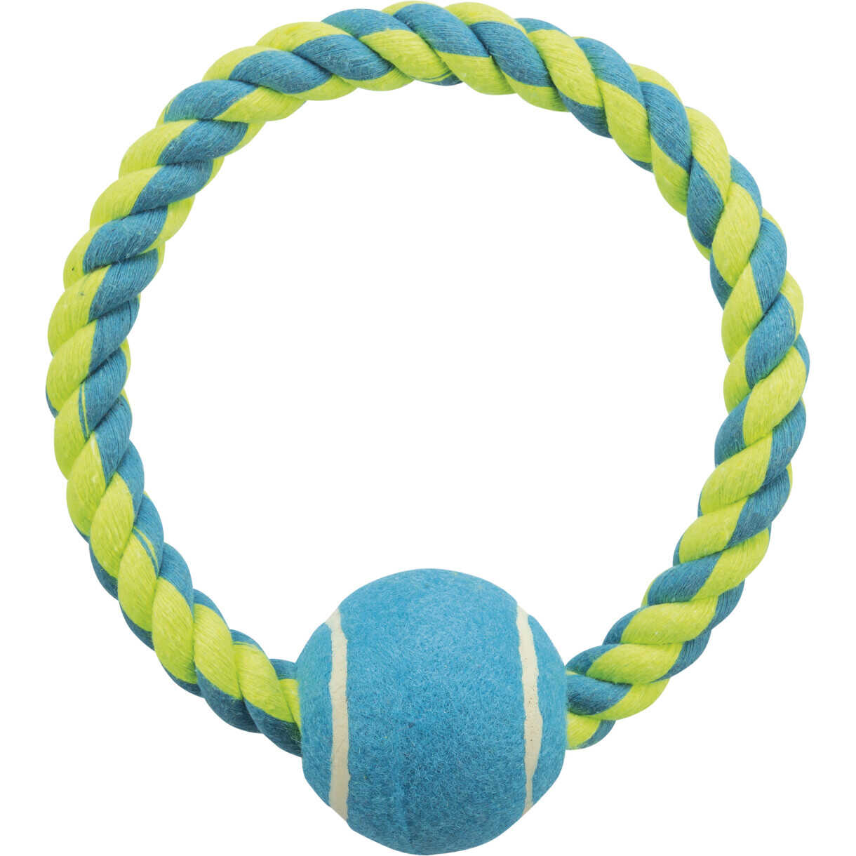 Trixie Hundespielzeug Tennisball auf Ring ø6 cm - ø18 cm
