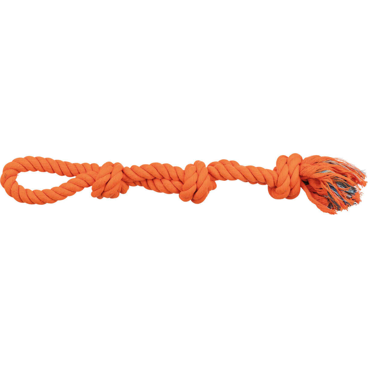 Trixie Hundespielzeug Spielseil doppelt mit 3 Knoten - 60 cm - diverse Farben