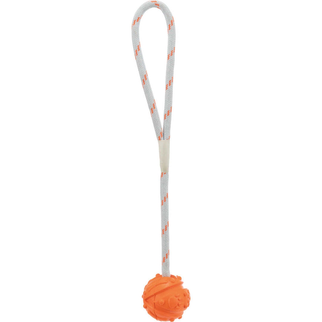 Trixie Dog Toy Ball aus Naturkautschuk Seil