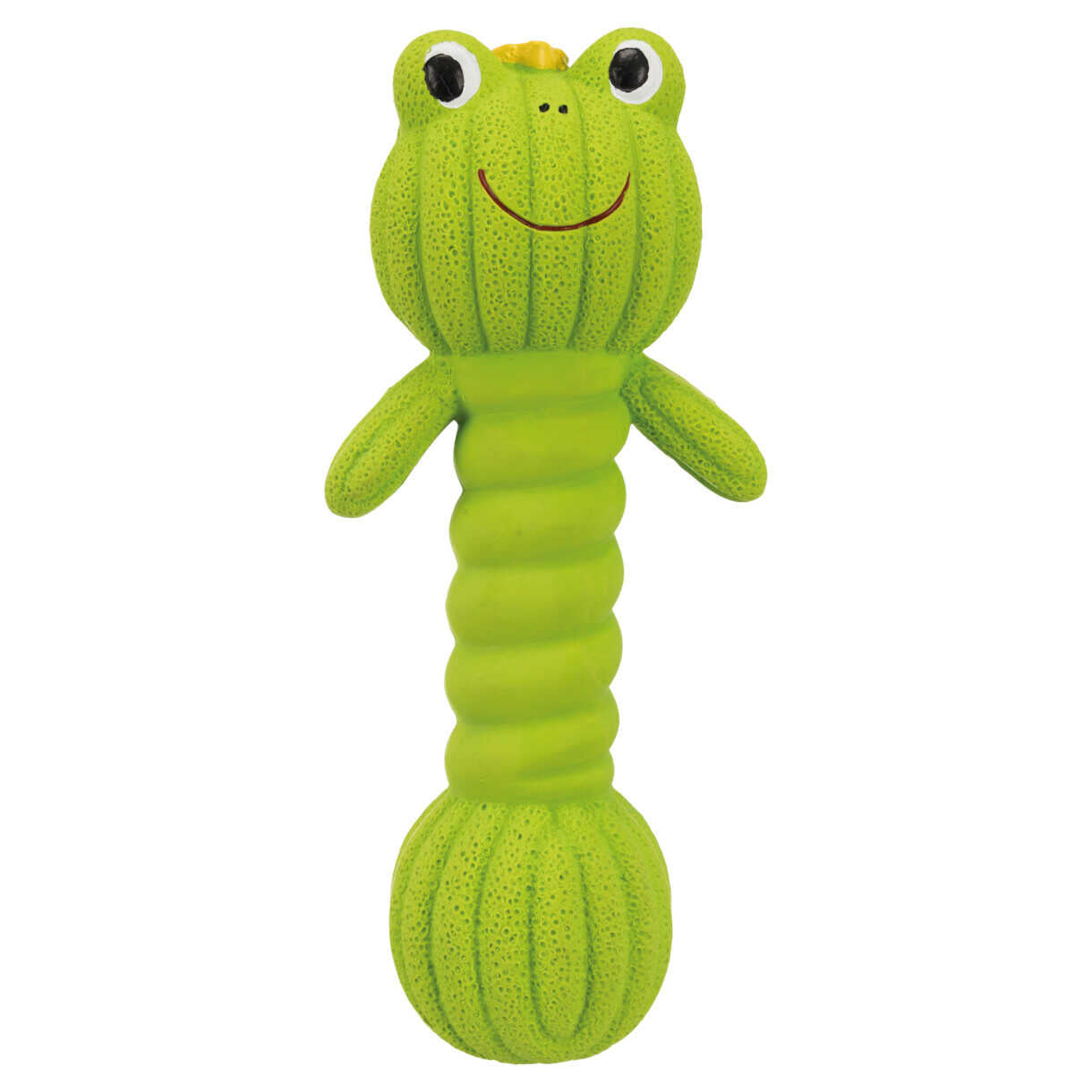 Trixie Latex Hantel Frosch für Hunde mit Ton - 18 cm