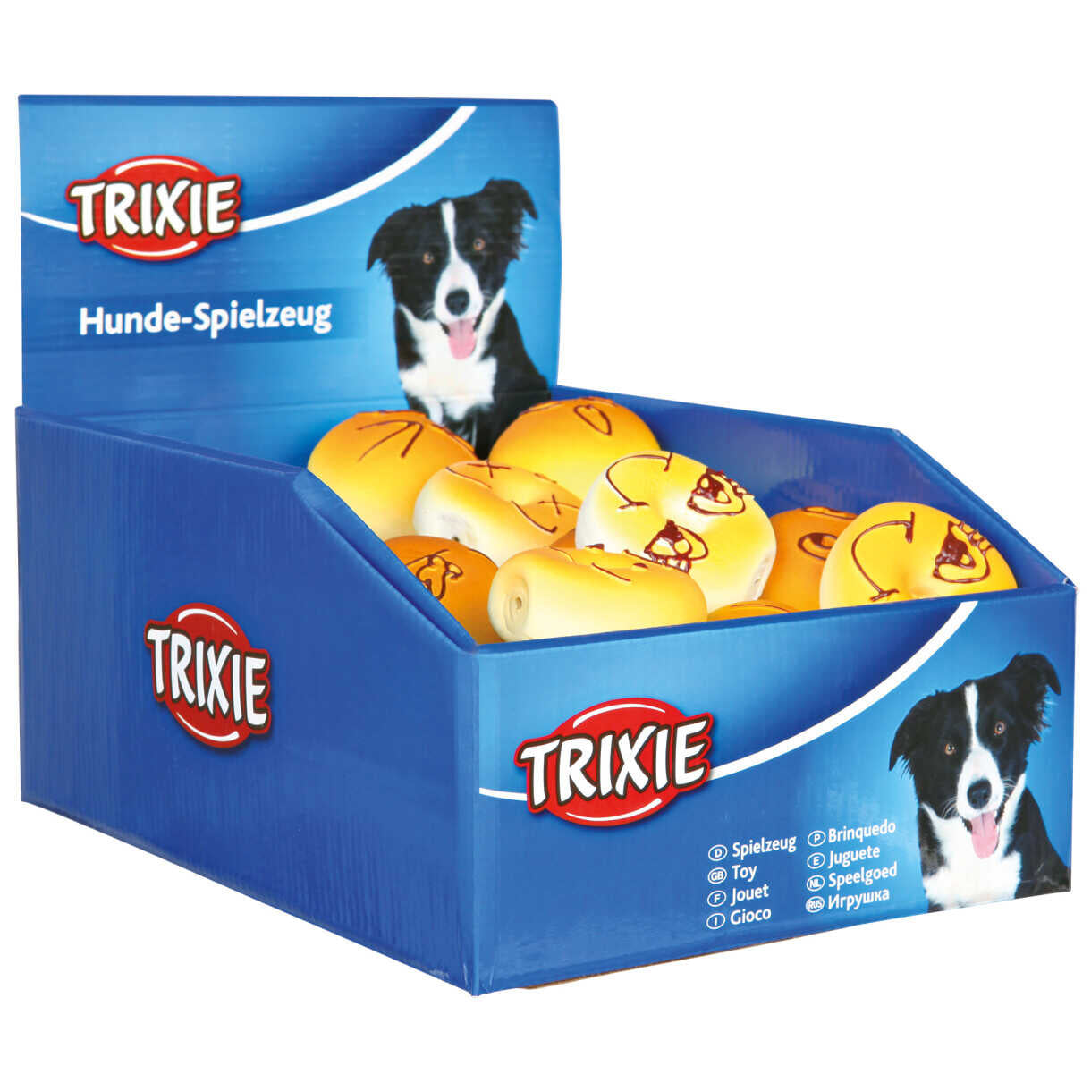 Trixie Latex Hundespielzeug Bagel mit Sound - ø 6 cm - diverse Farben