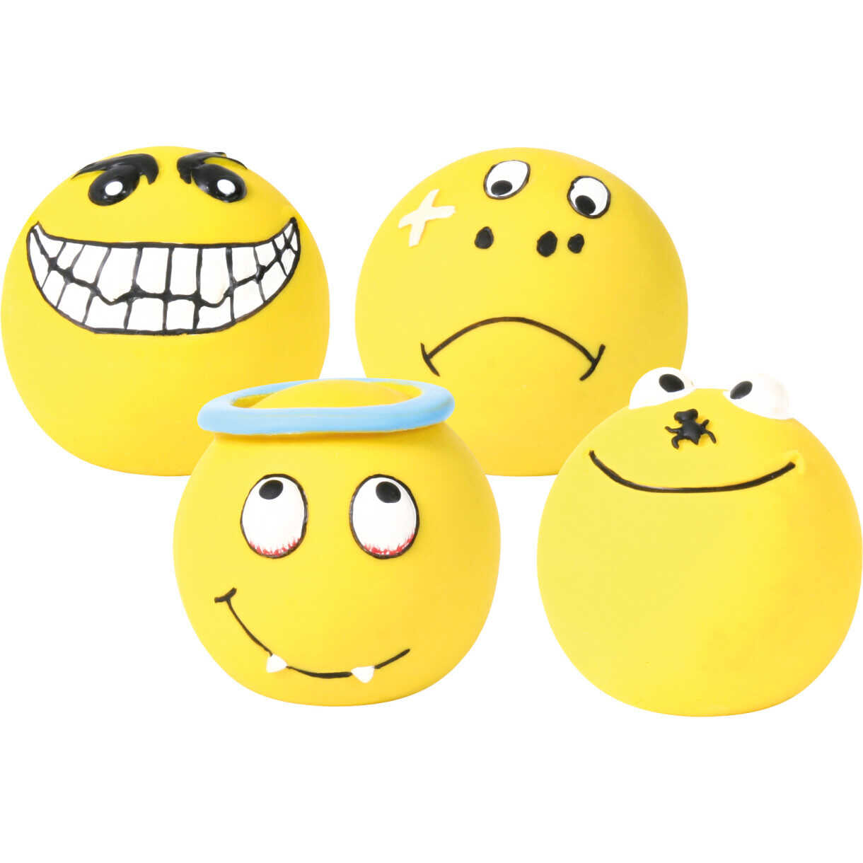 Trixie Hundespielzeug Latex-Smiley-Ball mit Sound - ø6 cm - diverse Farben