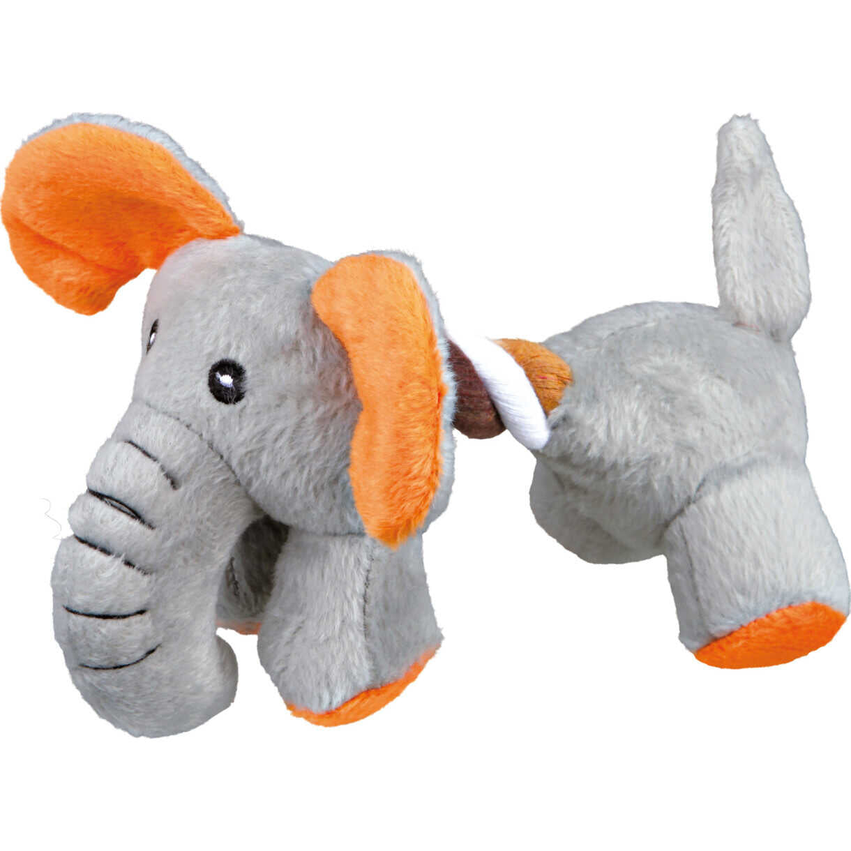 Trixie Hundespielzeug Seiltier Plüsch mit Sound 17 cm - sortiert