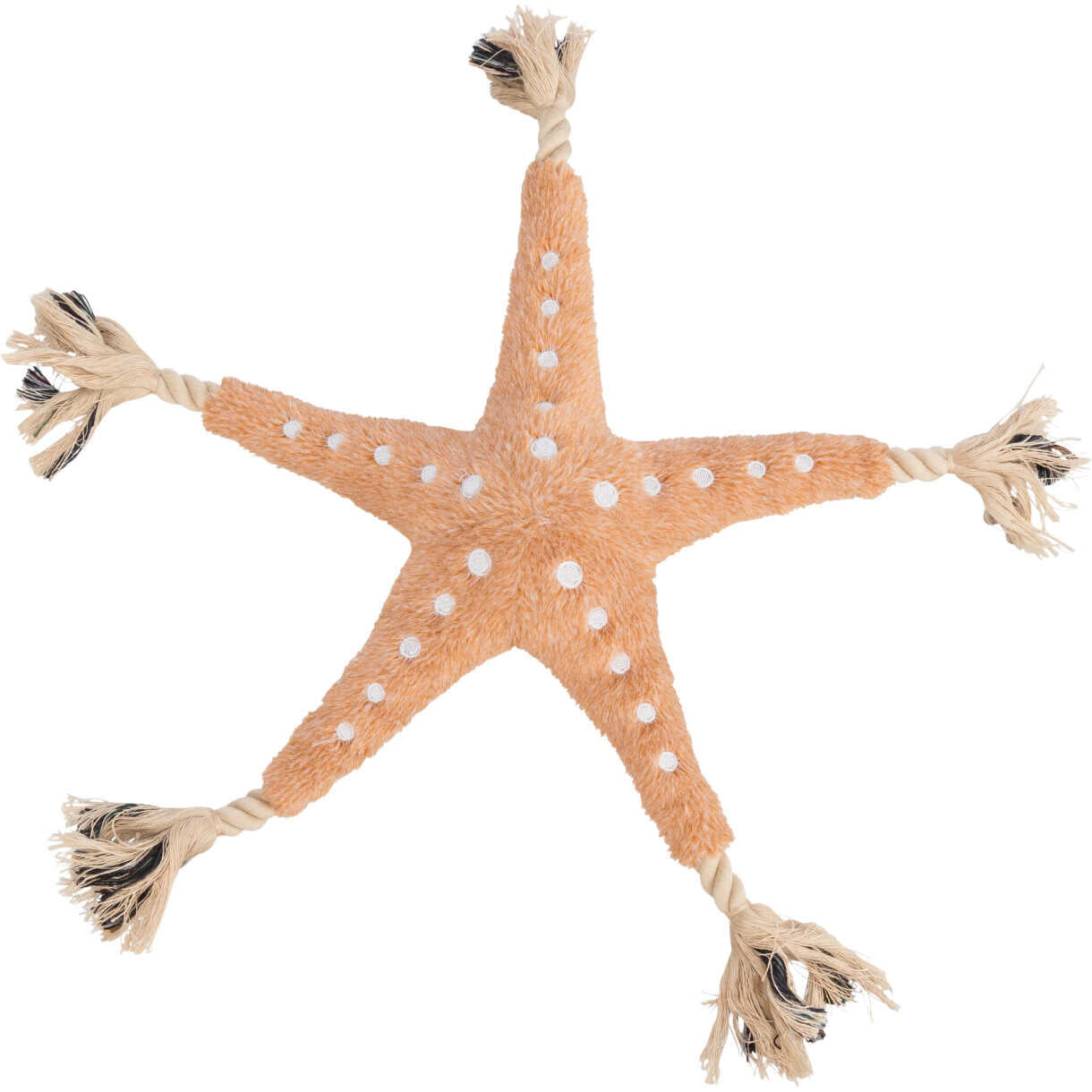 Trixie BE NORDIC Starfish Jane Hundespielzeug - Plüsch mit Seil 32 cm