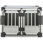 Trixie Doppeltransportboxen für Hunde - Aluminium 93 x 88 x 64 cm - MegaPetShop