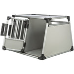 Trixie Doppeltransportboxen für Hunde - Aluminium 93 x 88 x 64 cm - MegaPetShop