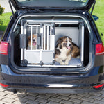 Trixie Doppeltransportboxen für Hunde - Aluminium 93 x 88 x 64 cm - MegaPetShop