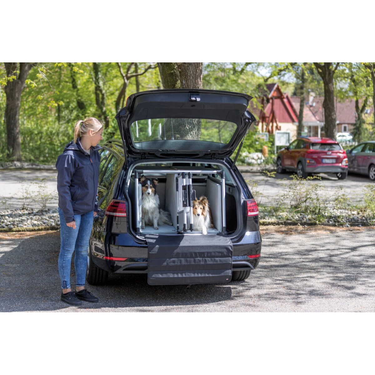 Trixie Doppeltransportboxen für Hunde - Aluminium 93 x 88 x 64 cm - MegaPetShop