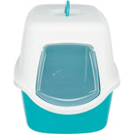 Trixie Katzentoilette Vico 40 x 40 x 56 cm türkis - cremefarben - MegaPetShop