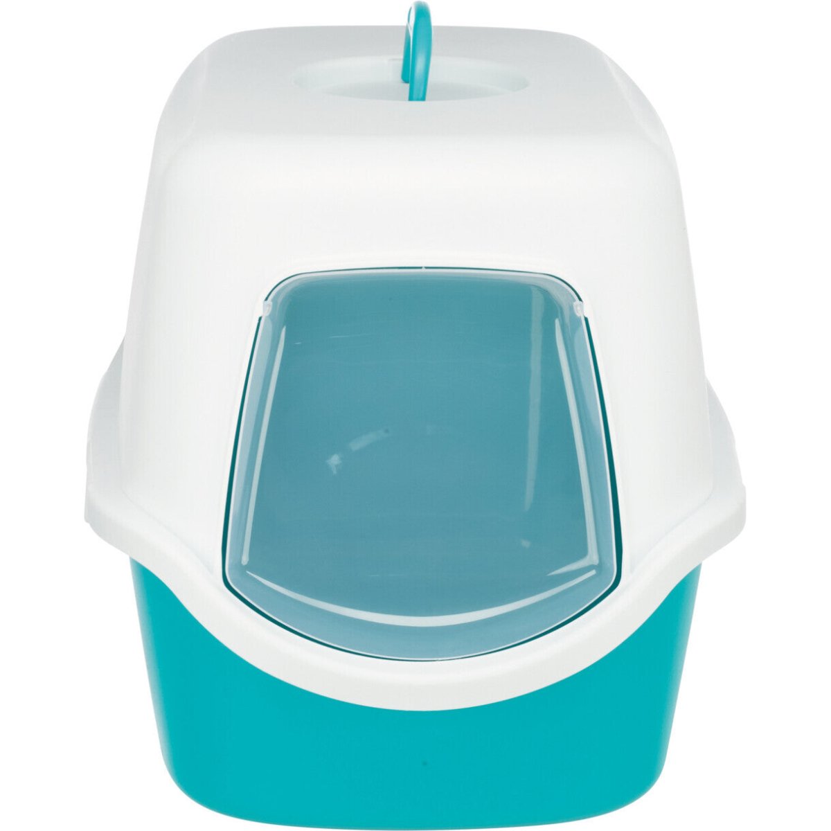 Trixie Katzentoilette Vico 40 x 40 x 56 cm türkis - cremefarben - MegaPetShop