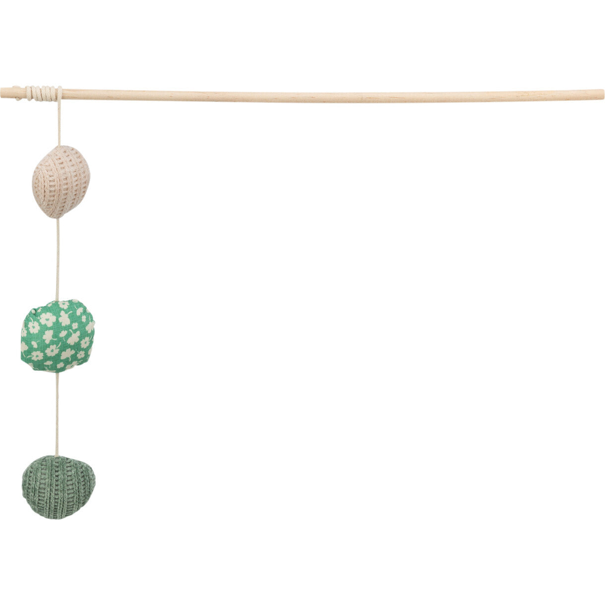 Trixie Cat Teaser mit 3 Bällen und Katzenminze 40 cm