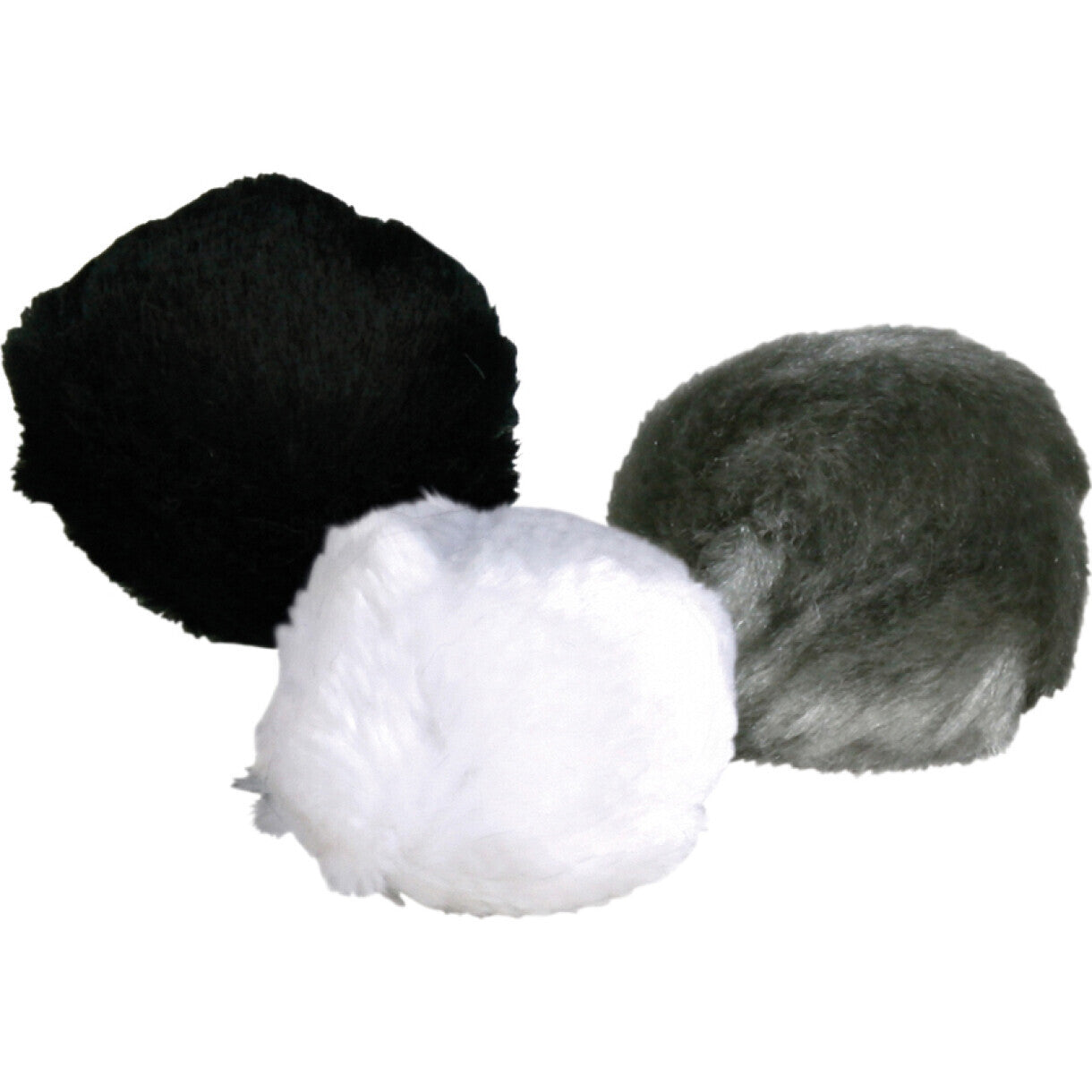 Trixie Katzenspielzeug Plüschbälle mit Hufglocken 3 cm - diverse Farben